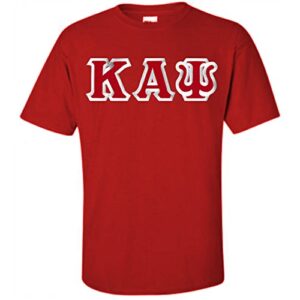 kappa alpha psi custom twill short sleeve t-shirt large red