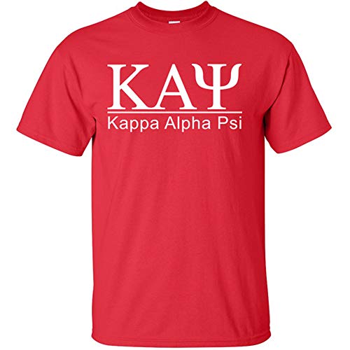 Kappa Alpha Psi Bar Tee Large Red