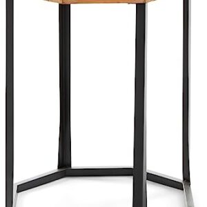 Amazon Brand – Stone & Beam Arie Rustic Octagonal End Table or Stand - 17.3"W - Natural