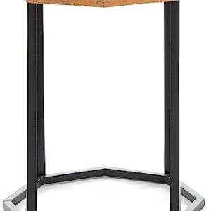 Amazon Brand – Stone & Beam Arie Rustic Octagonal End Table or Stand - 17.3"W - Natural