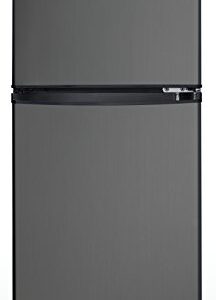 Danby DCR047A1BBSL 4.7 Cu.Ft. Compact Refrigerator, Energy Star Rated Mini Fridge with Auto Defrost and Mechanical Thermostat, Ideal for Apartments, Dorms, Trailers, Cottages, and Condos