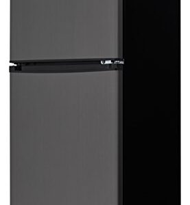 Danby DCR047A1BBSL 4.7 Cu.Ft. Compact Refrigerator, Energy Star Rated Mini Fridge with Auto Defrost and Mechanical Thermostat, Ideal for Apartments, Dorms, Trailers, Cottages, and Condos