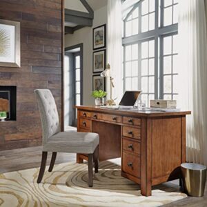 Tahoe Aged Maple Executive Pedestal Desk by Home Styles, 5412-18