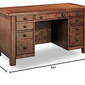 Tahoe Aged Maple Executive Pedestal Desk by Home Styles, 5412-18