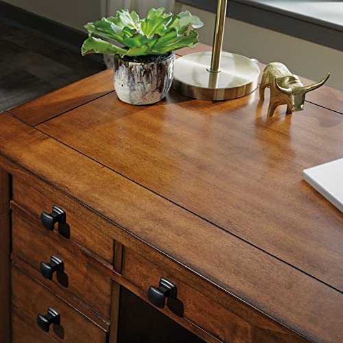 Tahoe Aged Maple Executive Pedestal Desk by Home Styles, 5412-18