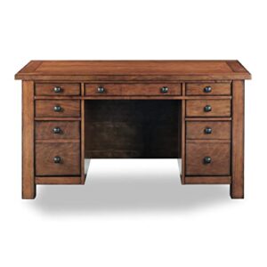 Tahoe Aged Maple Executive Pedestal Desk by Home Styles, 5412-18