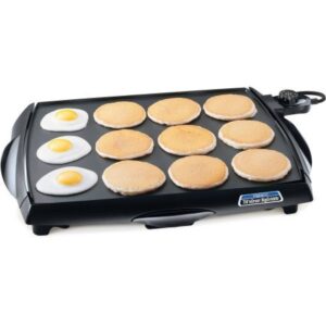 luxury biggriddle cool touch griddle premium nonstick surface fully immersible with the heat control removed