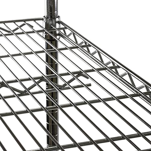 Shelving Inc. 24" d x 60" w Chrome Wire Shelving with 3 Shelves