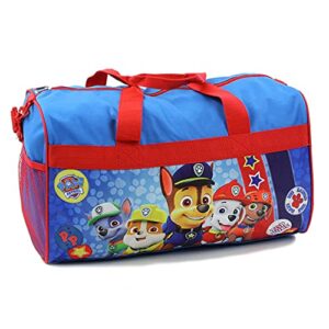 Nickelodeon Paw Patrol Polyester Duffle Bag Kids, Blue, Large