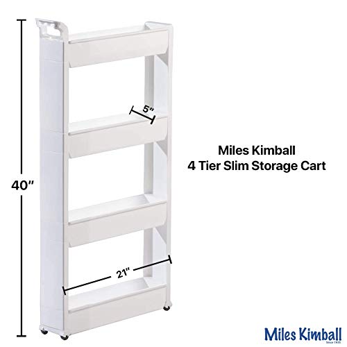 Miles Kimball Slim Storage Cart 4 Tier