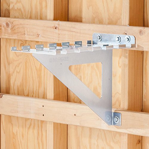 Rockler HD Pipe Clamp Rack – Rack Helps to Store Heavy Duty Clamps – 12 Gauge Galvanized Steel Pipe Clamps – Store Full Rack of Clamps up to 60” Long - Garage Workshop Organizers & Storage