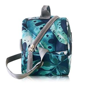 Tilami Rolling Backpack Laptop 18 inch with Lunch Bag, Rainforest