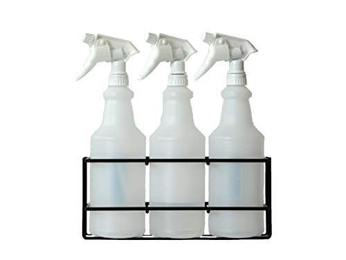 TCD Parts Spray Bottle Storage Rack - Mountable - Holds 3 Bottles - Heavy Duty