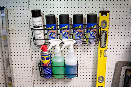 TCD Parts Spray Bottle Storage Rack - Mountable - Holds 3 Bottles - Heavy Duty