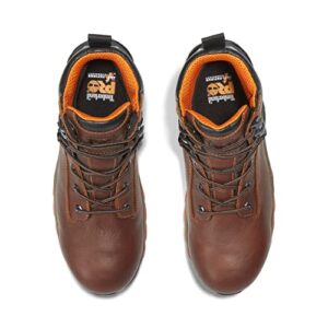 Timberland PRO Men's Hypercharge 6 Inch Composite Safety Toe Waterproof 6 NT WP, Reddish Brown, 11.5