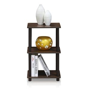 FURINNO Turn-N-Tube 2 Space Shelf, Walnut/Brown