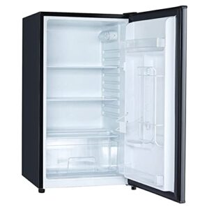 magic chef mcbr440b2 4.4 cubic feet compact mini refrigerator & freezer with adjustable temperature control, black