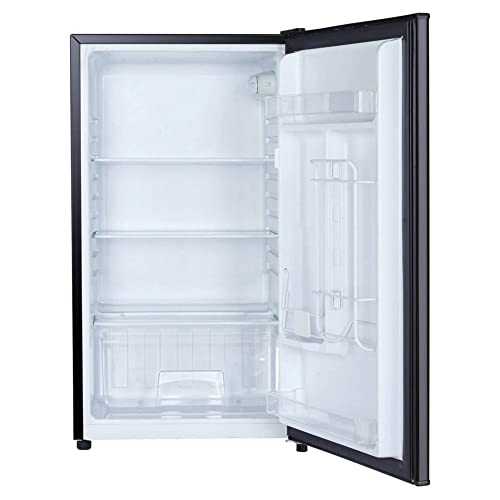 Magic Chef MCBR440B2 4.4 Cubic Feet Compact Mini Refrigerator & Freezer with Adjustable Temperature Control, Black