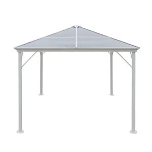 christopher knight home halley outdoor 10 x 10 foot gazebo, white