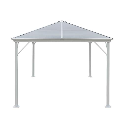 Christopher Knight Home Halley Outdoor 10 x 10 Foot Gazebo, White