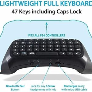 Prodico PS4 Keyboard 2.4G Wireless Chatpad for PS4 Controller Update Version