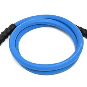 AG-LITE BSAL3406 3/4" x 06' Hot/Cold Water Rubber Garden Hose, 100% Rubber, Ultra-Light, Super Strong, 500 PSI, 50F to 190F Degrees, High Strength Polyester Braided