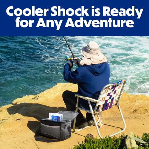 Cooler Shock Reusable Ice Pack - For Lunch Bags and Coolers, Long-Lasting Cold Freezer Packs for Lunch Boxes and Containers - Ice Packs for Cooler, School, Beach, Camping, Fishing
