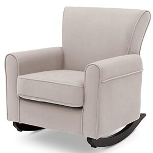 Delta Children Lancaster Rocking Chair Featuring Live Smart Fabric, Linen