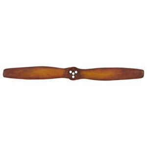 amazon brand – stone & beam vintage airplane propeller, 46.5"w, brown