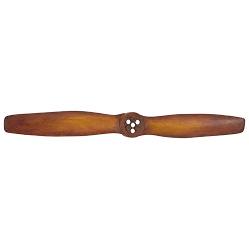 Amazon Brand – Stone & Beam Vintage Airplane Propeller, 46.5"W, Brown