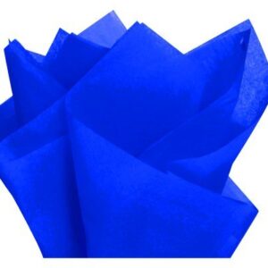 Flexicore Packaging Sapphire Blue Gift Wrap Tissue Paper Size: 20 Inch X 30 Inch | Count: 48 Sheets | Color: Sapphire Blue