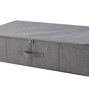 iwill CREATE PRO Under Bed Storage Container, Underbed Shoe Storage Organizer Box with Lid,Dark Gray