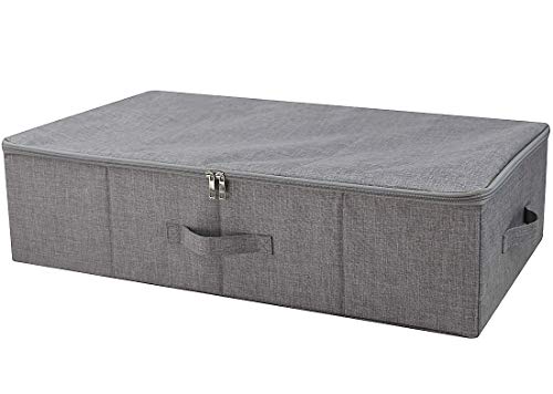 iwill CREATE PRO Under Bed Storage Container, Underbed Shoe Storage Organizer Box with Lid,Dark Gray