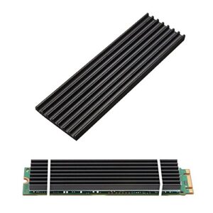 voice on growth aluminum ps5 heatsinks for pcie nvme m.2 2280 ssd with silicone thermal pad, diy laptop pc memory cooling fin radiation dissipate (ordinary edition)