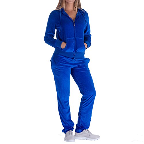 Facitisu Womens 2 Piece Outfits Sweatsuits Zip-up Hoodie Casual Jogger Tracksuit Set with Pockets