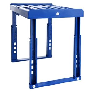 Tools for School Height & Width Adjustable Locker Shelf - Strong ABS Plastic - Width Adjusts from 8"-12.5" & Height Adjusts from 10"-14" - Patented Design - Beware of Cheap IMITATIONS - (Blue)