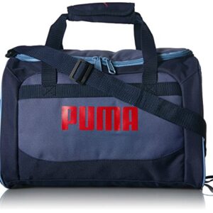 PUMA unisex child Evercat Transformation duffel bags, Navy/Red, One Size US