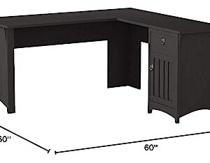 Bush Furniture Salinas Home Office Desk, Vintage Black, 60W