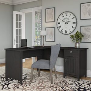 Bush Furniture Salinas Home Office Desk, Vintage Black, 60W