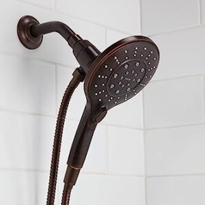 Moen Engage Magnetix Oil Rubbed Bronze Six-Function 5.5-Inch Handheld Showerhead with Magnetic Docking System, 3662EPORB