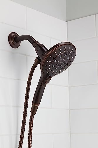 Moen Engage Magnetix Oil Rubbed Bronze Six-Function 5.5-Inch Handheld Showerhead with Magnetic Docking System, 3662EPORB