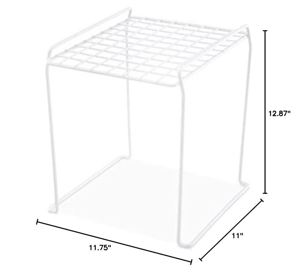 Whitmor Tall Stacking Shelf 12.88" White