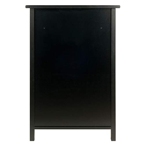 Winsome Delta File Cabinet Black Home Office