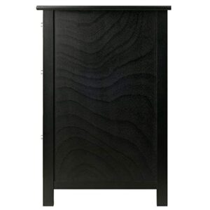 Winsome Delta File Cabinet Black Home Office