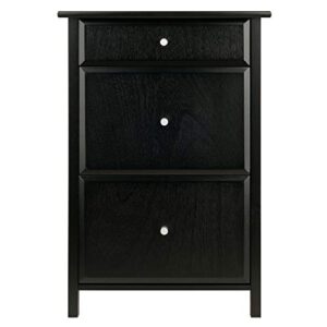 Winsome Delta File Cabinet Black Home Office