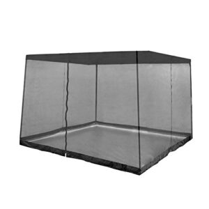 z-shade bug screen 10 x 10 foot instant gazebo screenroom only, black(for parts)