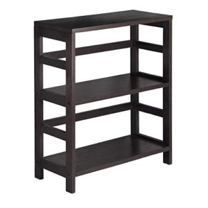 Winsome Torino 3-PC Set Shelf w Fabric Baskets Storage and Organization, Espresso/Black