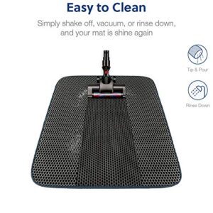 WePet Cat Litter Mat, Kitty Litter Trapping Mat, Honeycomb Double Layer Mats, No Phthalate, Urine Waterproof, Easy Clean, Scatter Control, Catcher Litter Tray Box Rug Carpet