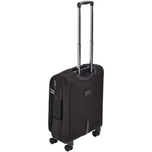 Amazon Basics Expandable Softside Carry-On Spinner Luggage Suitcase With TSA Lock And Wheels - 23 Inch, Black