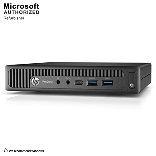 HP 600 G2 Micro Computer Mini Tower PC (Intel Quad Core i5-6500T, 16GB DDR4 RAM, 256GB SSD, Win 10 Pro (Renewed)